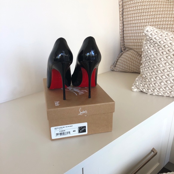 Louboutin Décolleté 554 (100mm) Patent - Picture 2 of 9